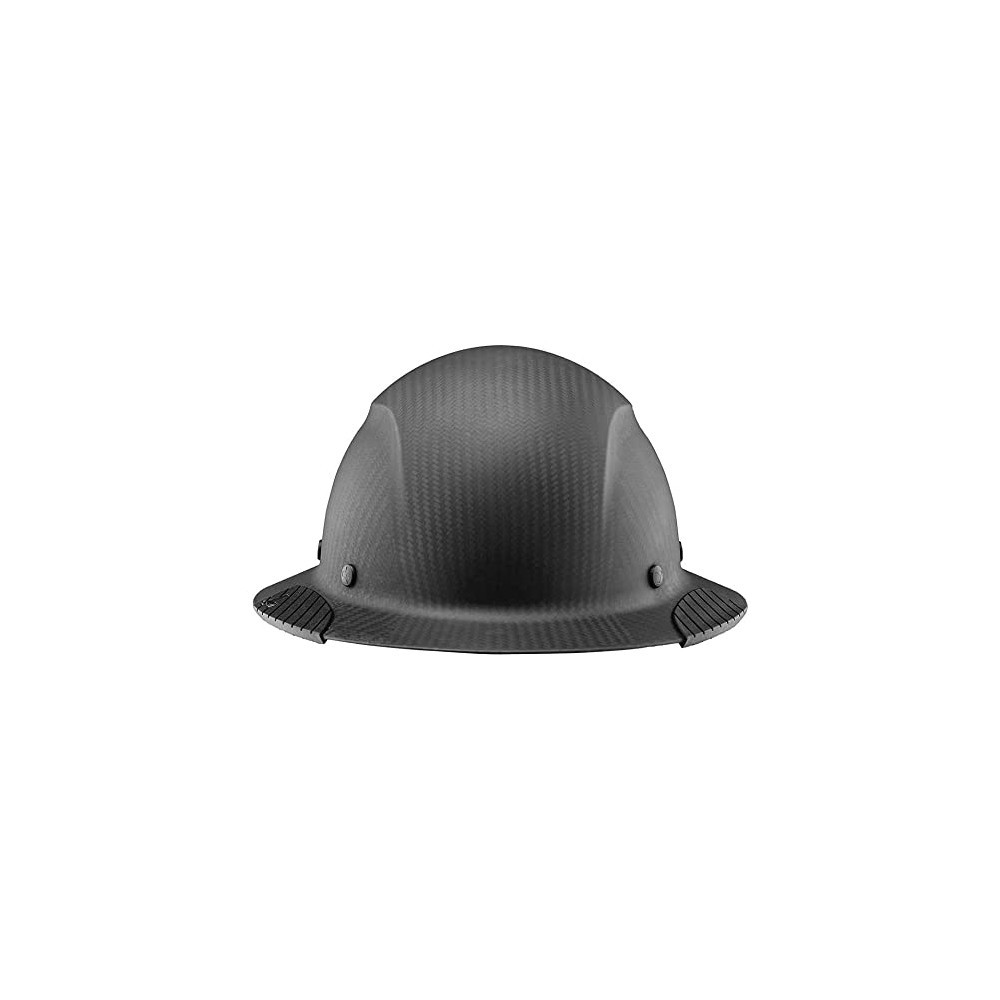 Lift Safety Hard Hat DAX Matte Black Carbon Fiber Full Brim - Ascmtools