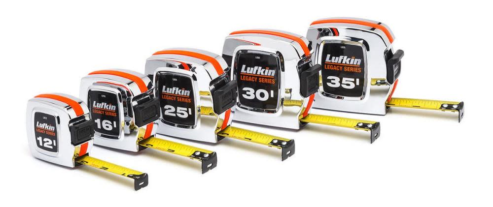 Crescent Lufkin Tape Measure 1 In. x 25 Ft. Chrome Legacy Series - Ascmtools