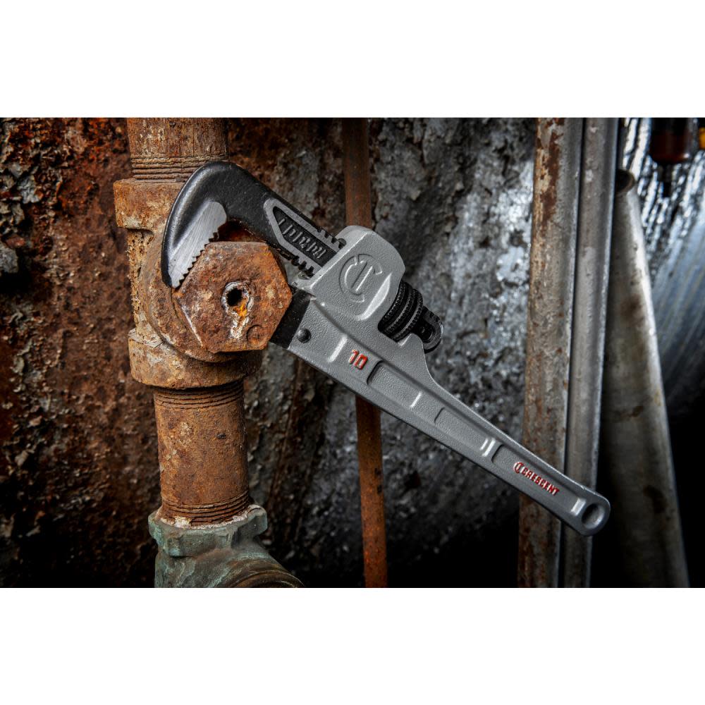 Crescent 10″ Aluminum Slim Jaw Pipe Wrench - Ascmtools
