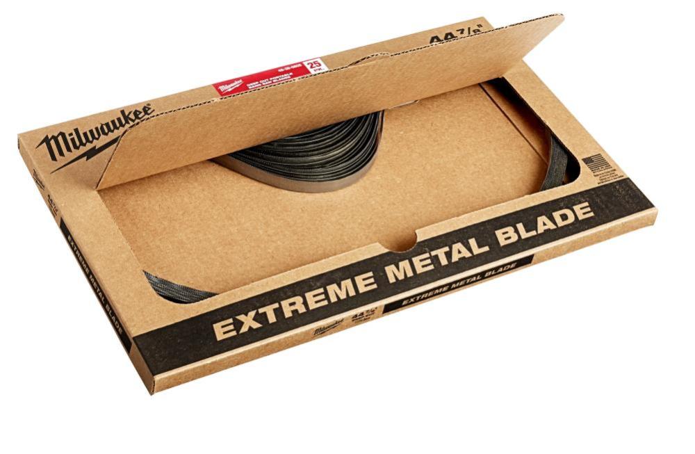 Milwaukee Extreme Thick Metal Band Saw Blades 25PK Deep Cut - Ascmtools