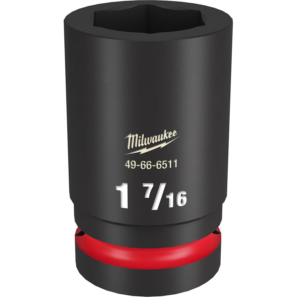 Milwaukee SHOCKWAVE Impact Duty Socket 1″ Drive 1-7/16″ Deep 6 Point - Ascmtools