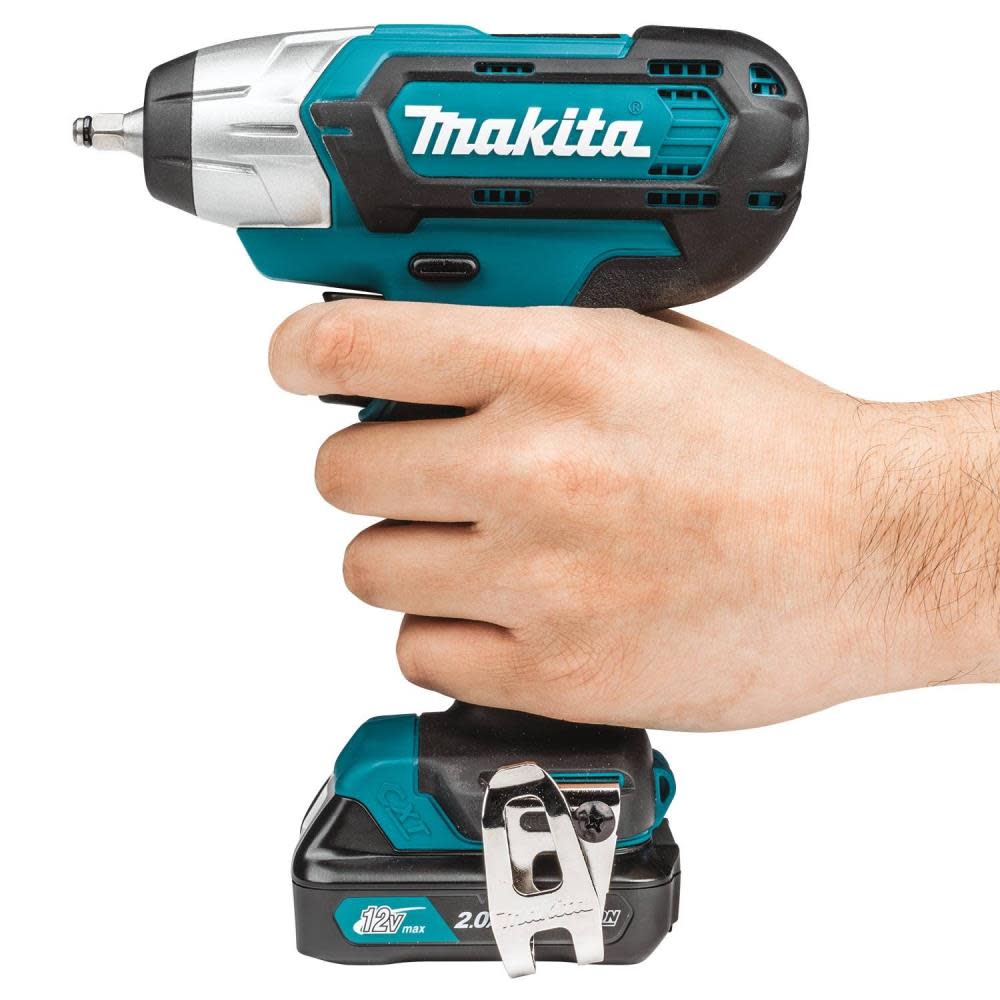 Makita 12V Max CXT Lithium-Ion Cordless 1/4 In. Impact Wrench Kit (2.0Ah) - Ascmtools