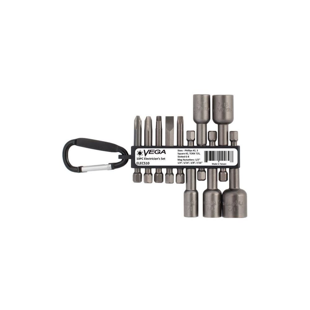 Vega Electricians Utility Set 10pc - Ascmtools