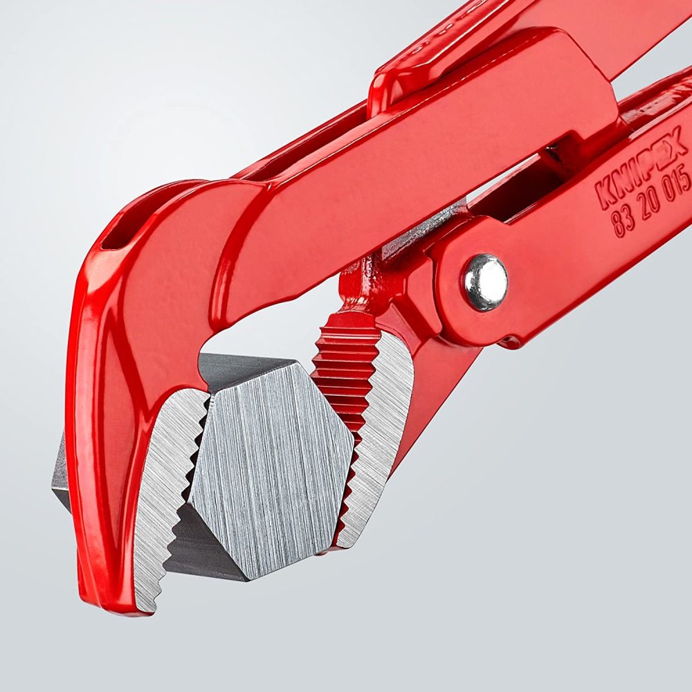 Knipex Pipe Wrench 45 Degree Angled 430 mm Swedish Pattern - Ascmtools