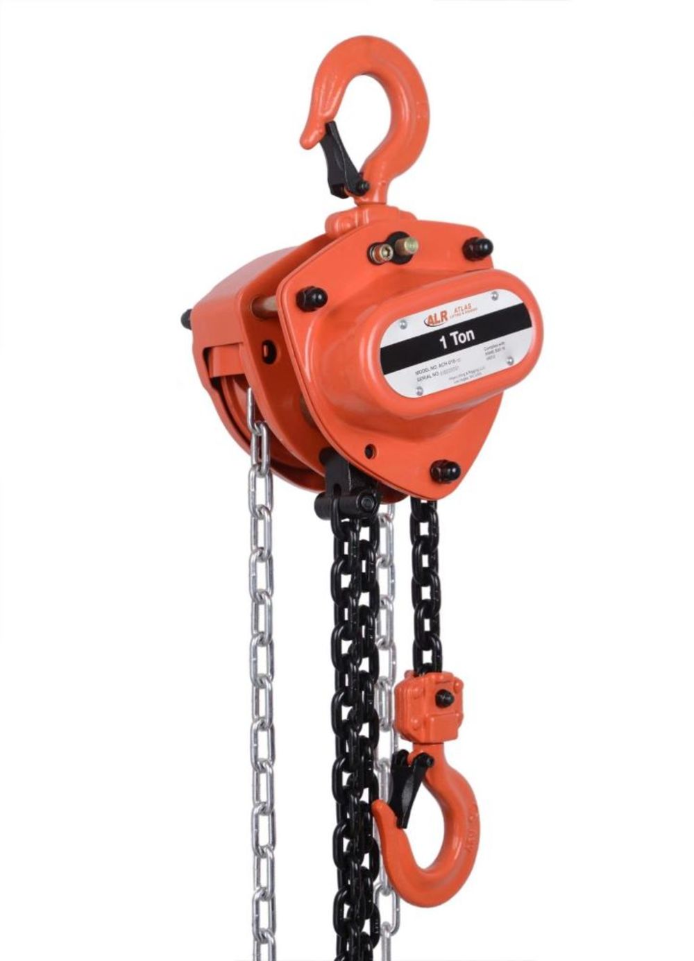Atlas Lifting and Rigging Chain Hoist 1 Ton 2200 lbs 20′ Chain - Ascmtools