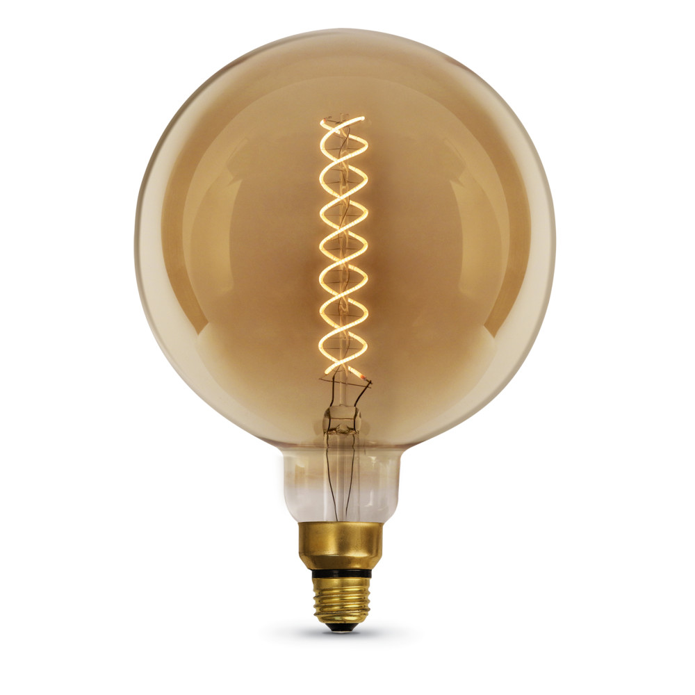 Feit Electric 60W G63 Spiral Filament 2000K LED Bulb 1pk - Ascmtools