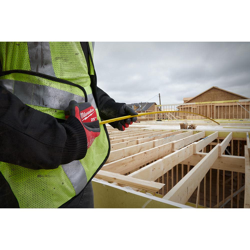 Milwaukee 8M/26Ft Compact Wide Blade Tape Measure - Ascmtools