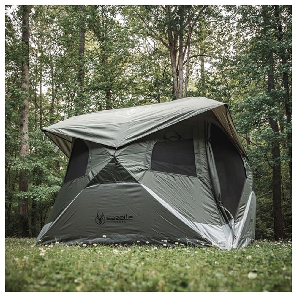 Gazelle T4 Pop-Up 4 Person Camping Tent Alpine Green - Ascmtools