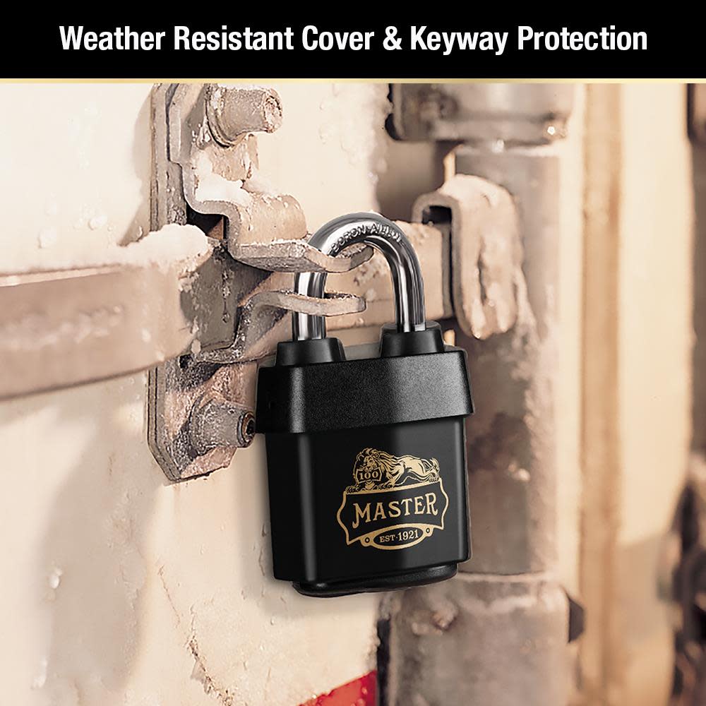 Master Lock 100 Year Celebration Limited Edition Wide Covered Laminated Steel Padlock 2 1/8″ - Ascmtools