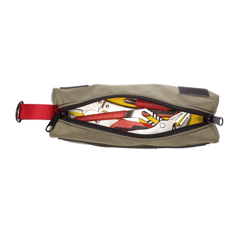 Diamondback Toolbelts Red Webbing GoPax Small Zipper Bag - Ascmtools