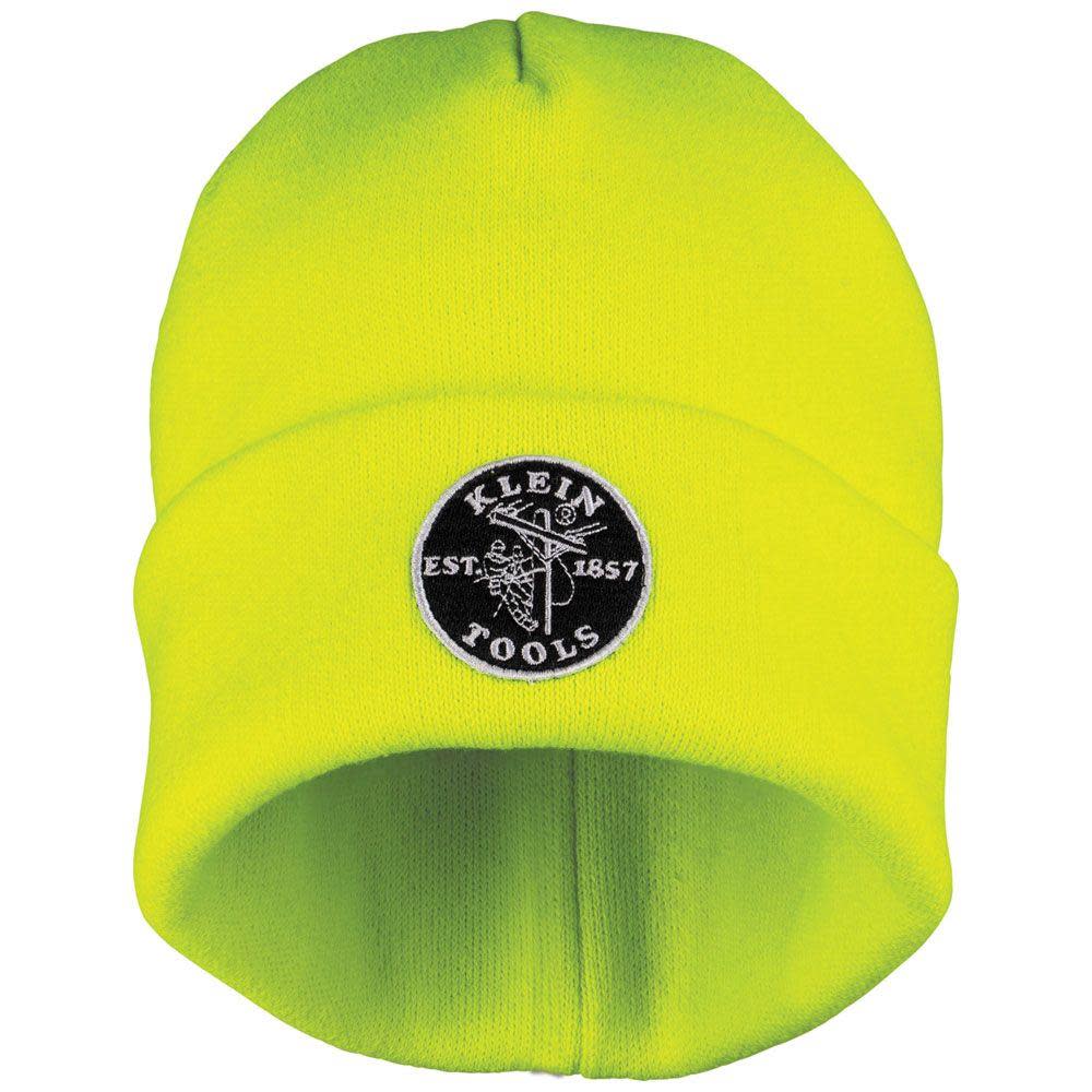 Klein Tools Heavy Knit Hat High Visibility Yellow - Ascmtools