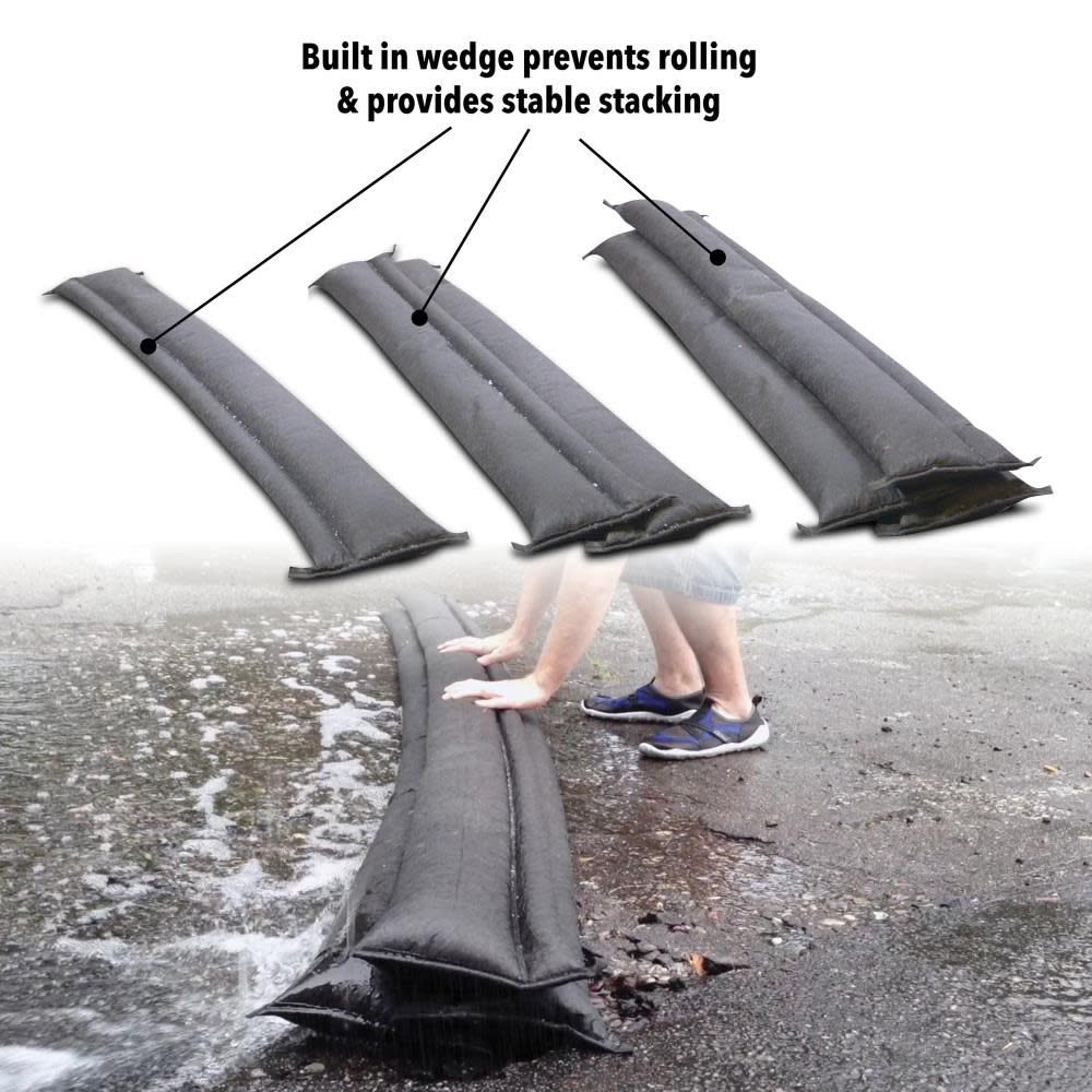 Quick Dam 10-ft L x 6-in W Self-Inflating Flood Barrier - Ascmtools