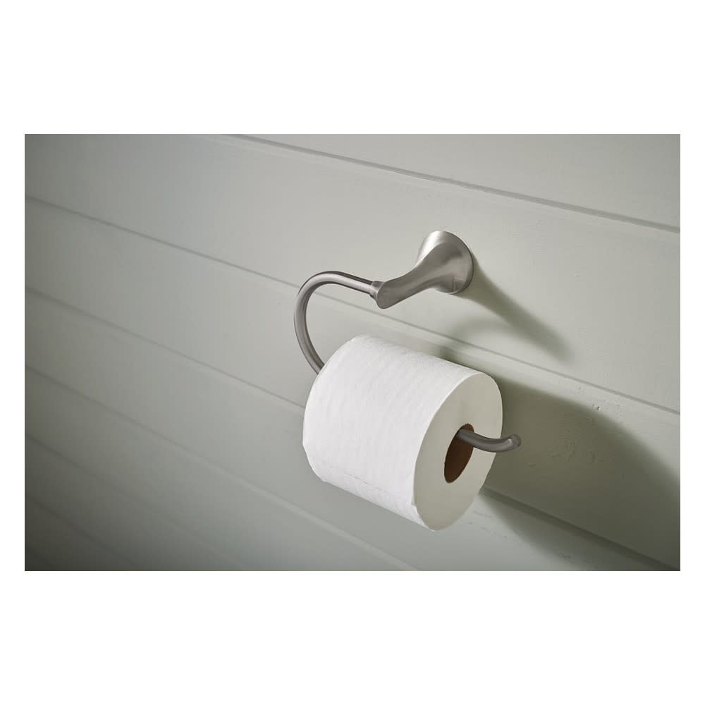 Moen Darcy Toilet Paper Holder Brushed Nickel 1 Post European - Ascmtools