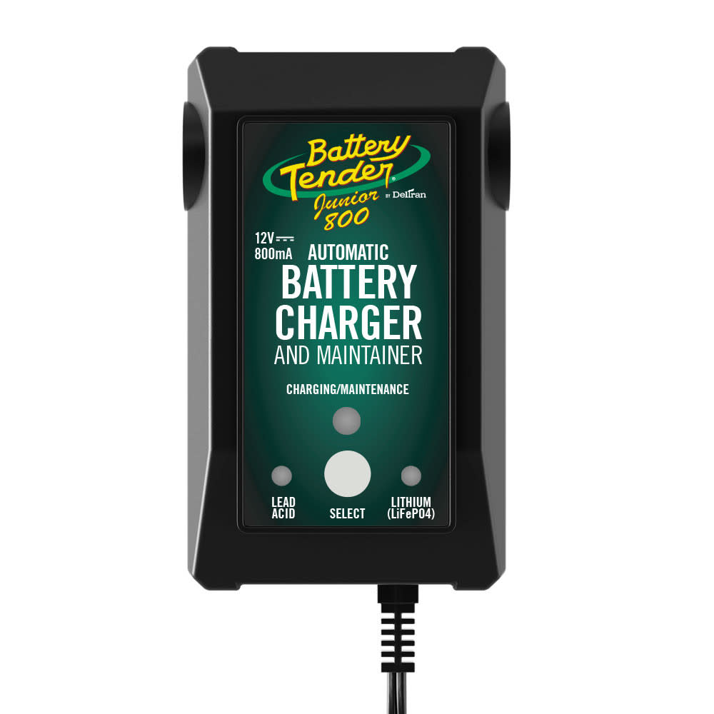 Battery Tender Lead Acid/Lithium Selectable Battery Charger 12V 800mA - Ascmtools