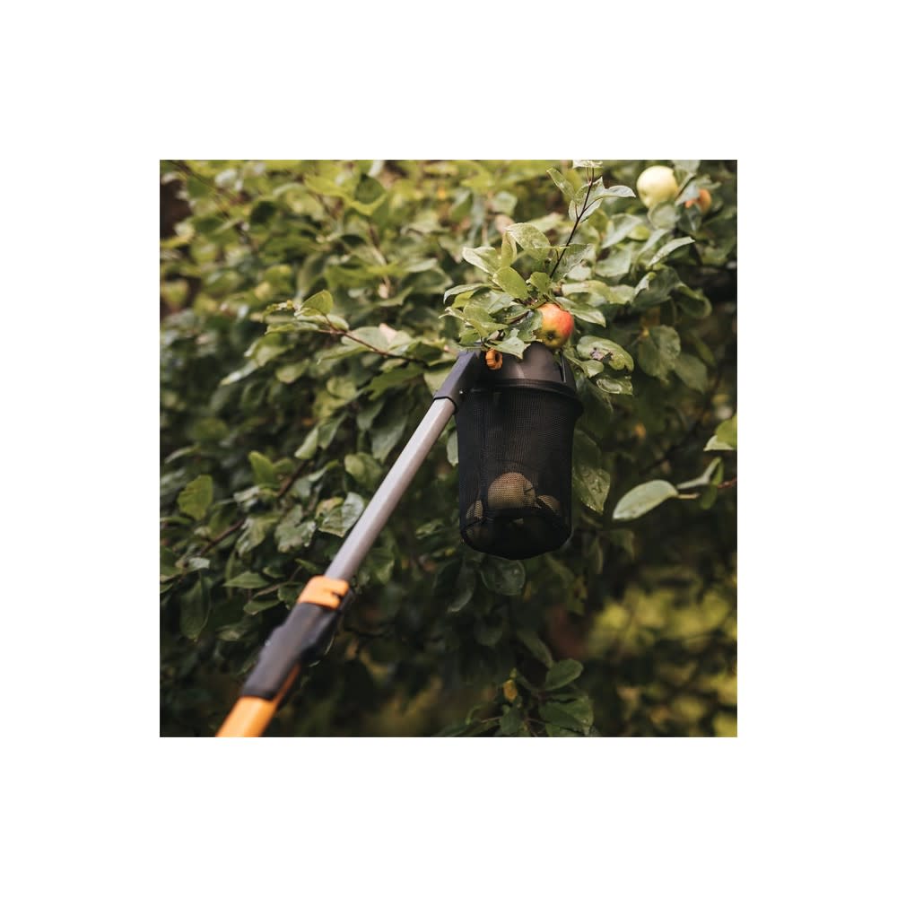 Fiskars Orange/Black 7 12′ Extendable Fruit Picker Tool - Ascmtools