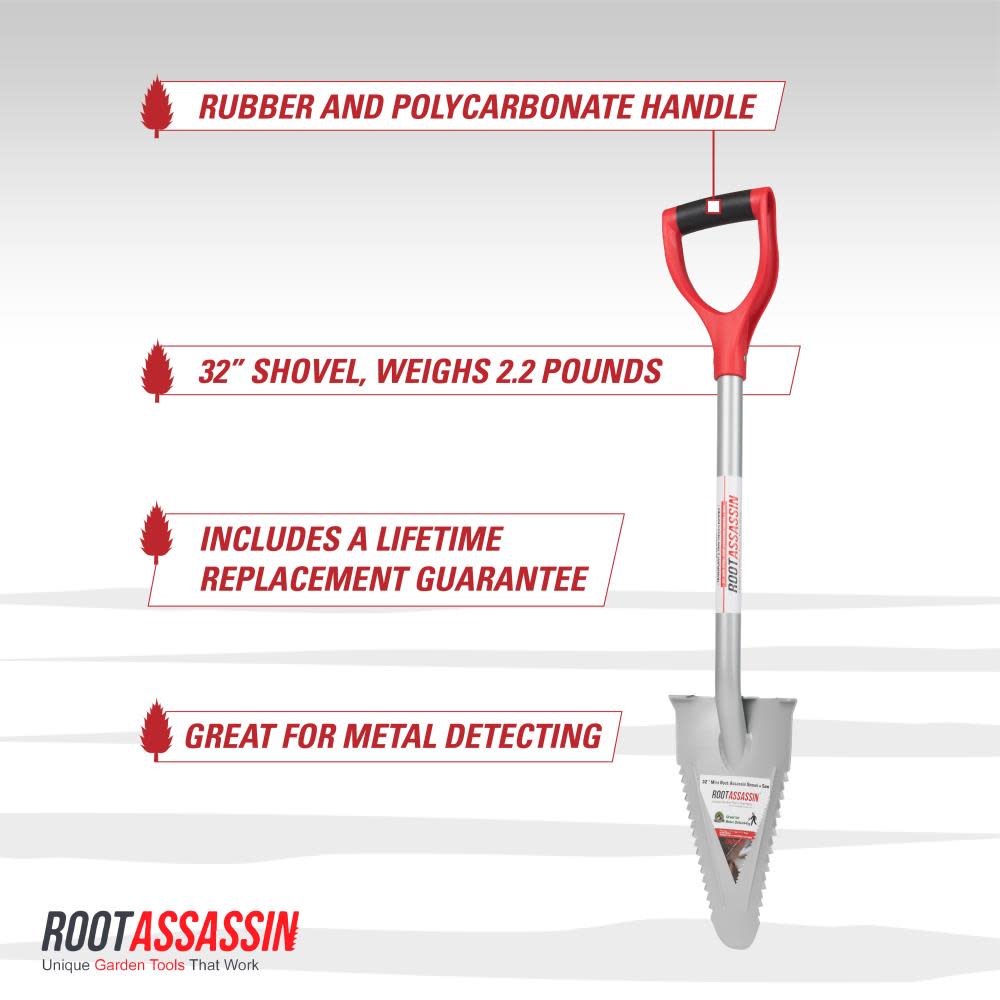 Root Assassin 32 in Garden Shovel - Ascmtools