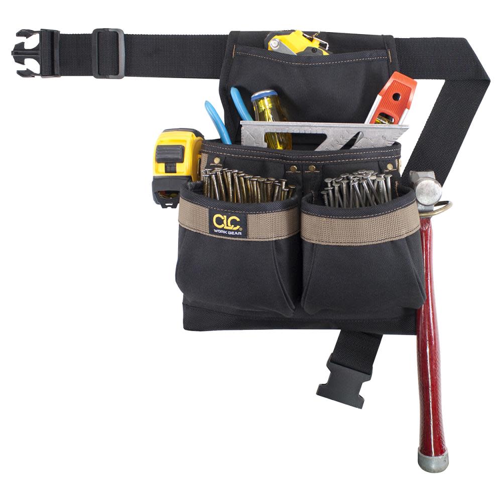 CLC 5 Pocket Drywall Bag with Removable Clip - Ascmtools