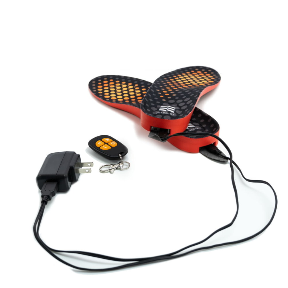 Mobile Warming 3.7V Premium BT Heated Insoles Small Black - Ascmtools