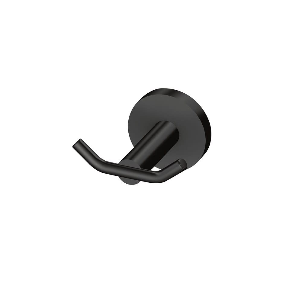 Moen Arlys 3″ Double Robe Hook Matte Black Zinc - Ascmtools