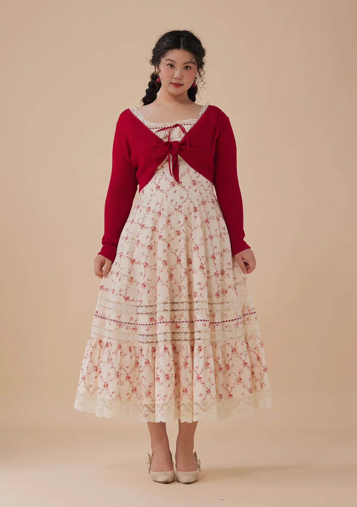 Curve & Plus Strawberry Farm Knit Cardigan - Ascmtools
