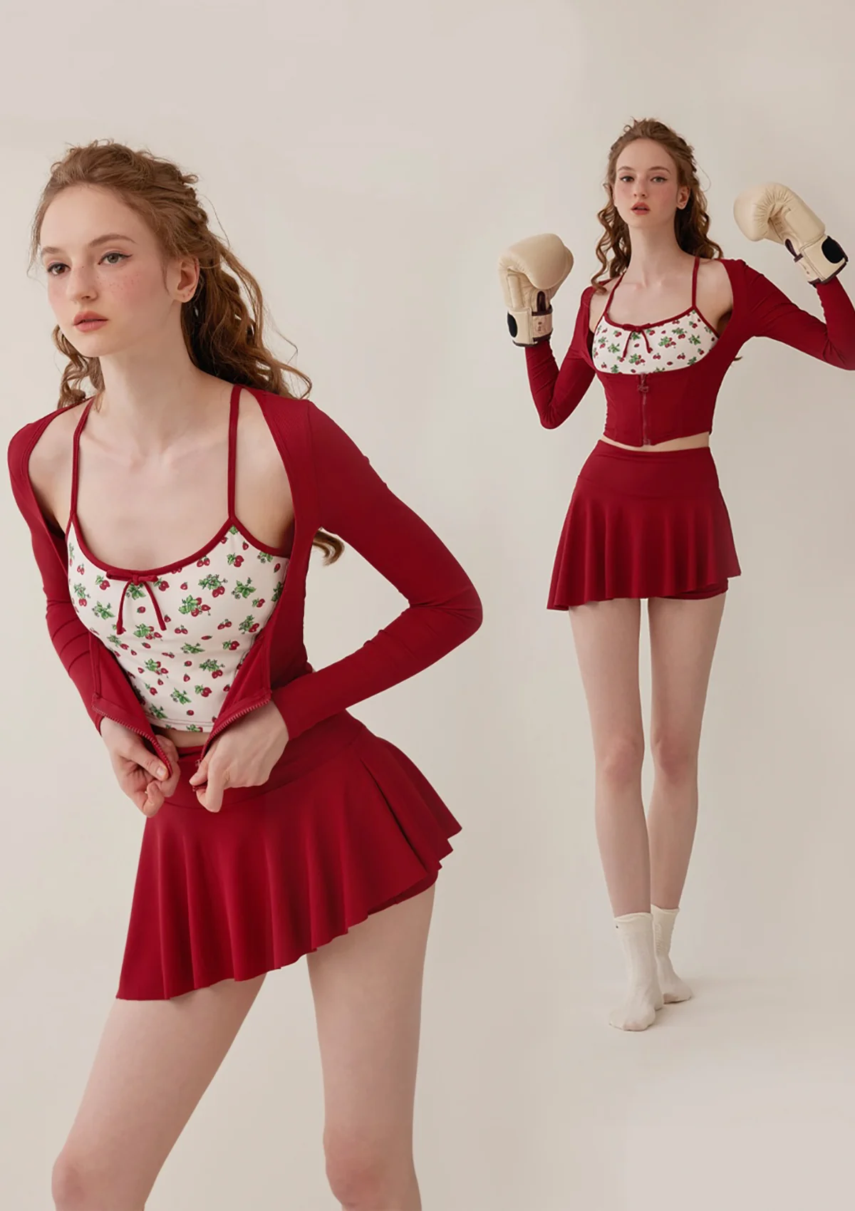 Vibrant Strawberry Sports Cardigan - Ascmtools
