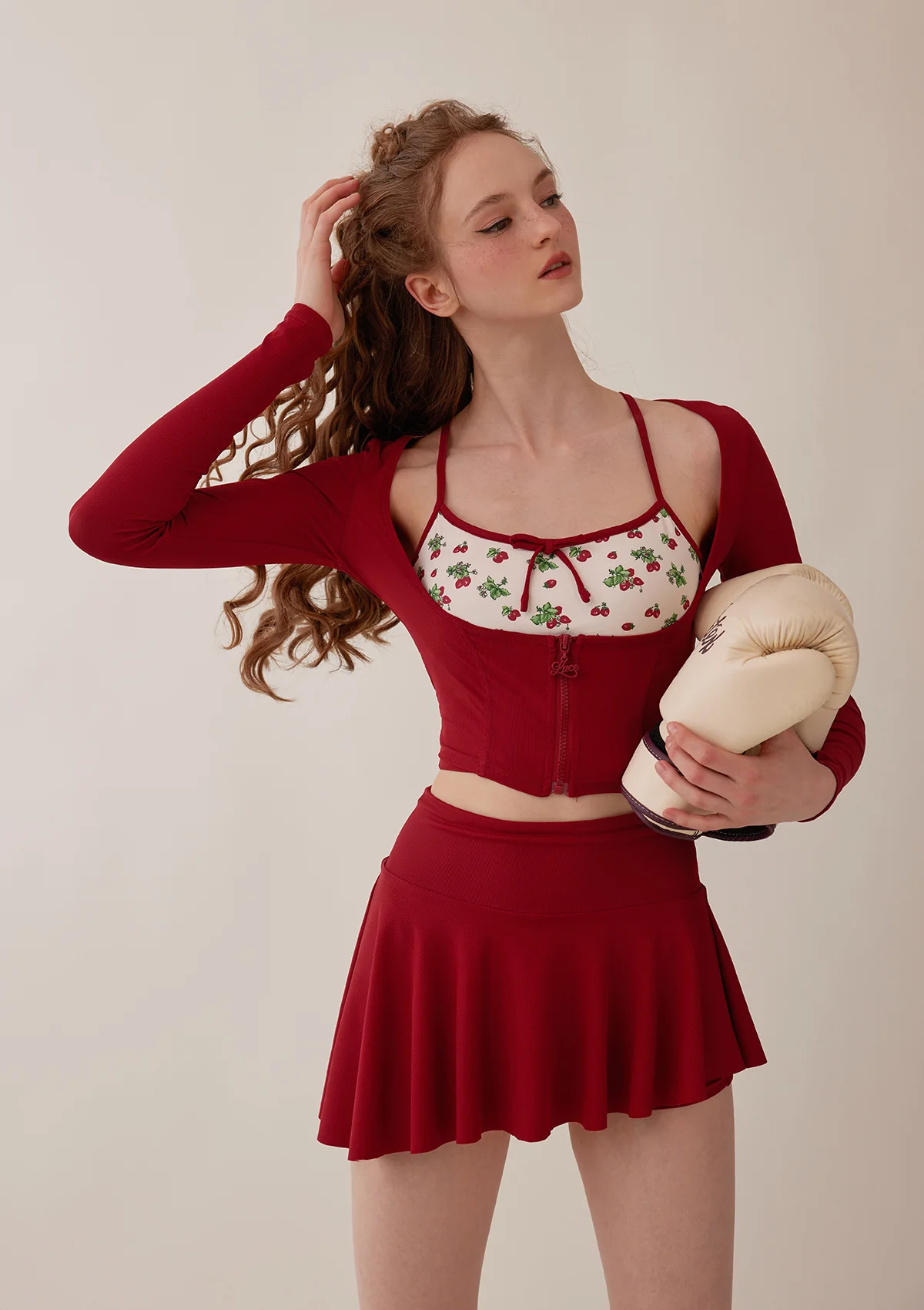Vibrant Strawberry Sports Cardigan - Ascmtools