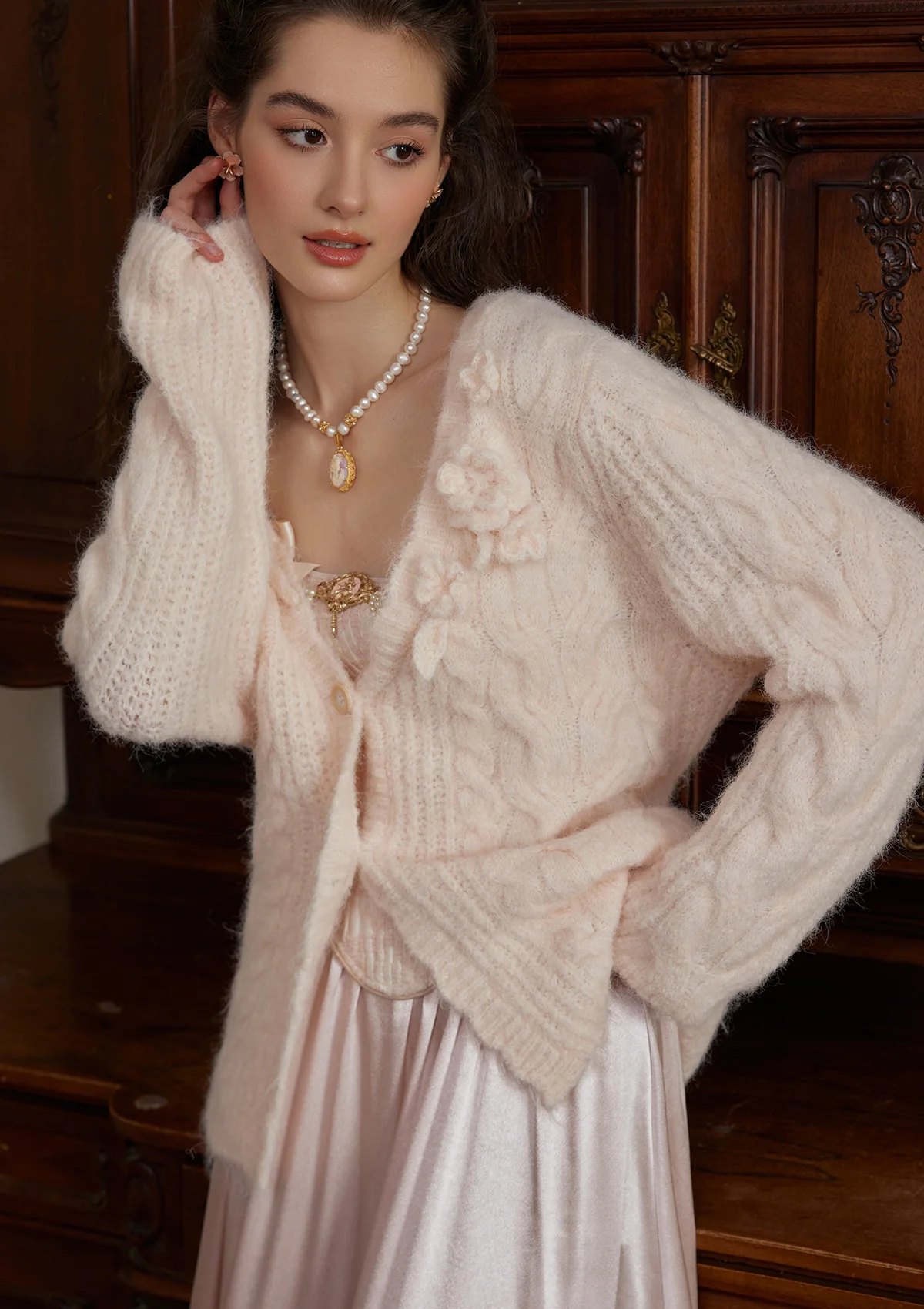 Semi-sweet Chiffon Knit Cardigan - Ascmtools
